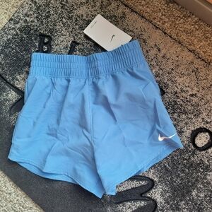 NWT Nike Little Girls Dri Fit One Woven Shorts Blue Size 6X